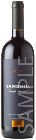 Sandhill Single Vineyard One Small Lots Program Vanessa Vineyard 2016