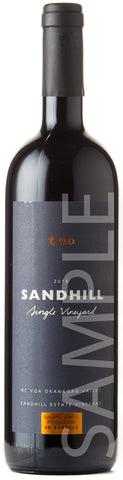 Sandhill Single Vineyard TWO Small Lots Program 2016