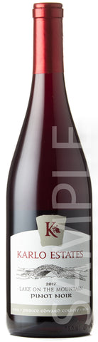 Karlo Estates 2017 Pinot Noir Lake on the Mountain, Prince Edward County, Ontario, Canada