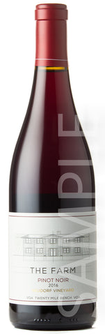 The Farm 2016 Neudorf Single Vineyard Pinot Noir, Twenty Mile Bench, Niagara Peninsula, Ontario, Canada