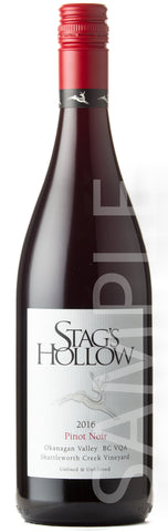 Stag's Hollow Winery Pinot Noir Shuttleworth Creek Vineyard 2016