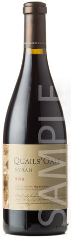 Quails' Gate The Boswell Syrah 2016