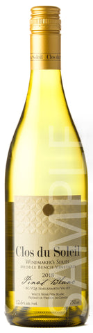 Clos du Soleil Winemaker's Series Pinot Blanc Middle Bench Vineyard 2018